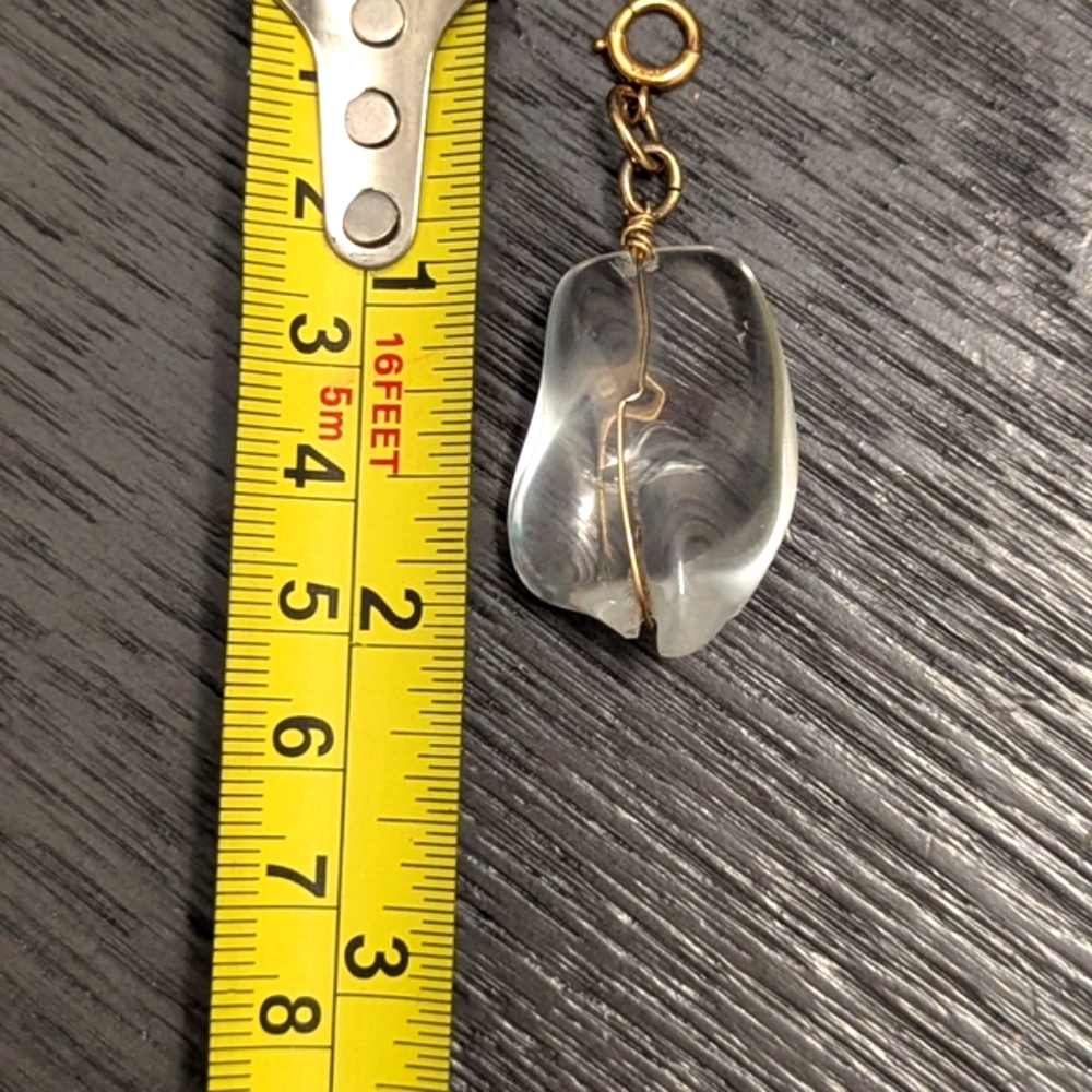 Vintage 12kt Gold Wire Wrapped Gemstone - Picture 3 of 6